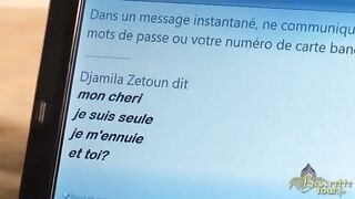 Csinos tinédzser arab picsa szopja a kukacot